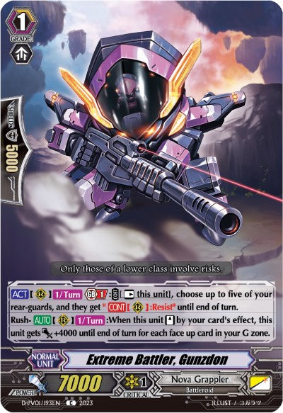 Extreme Battler, Gunzdon (D-PV01/193EN) [History Collection]