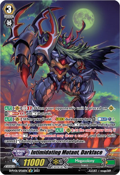 Intimidating Mutant, Darkface (D-PV01/SP26EN) [History Collection]