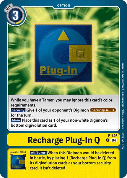 Recharge Plug-In Q [P-146] (Store Tournament 2024 Jul. – Sep. Participation Pack) [Promotional Cards]