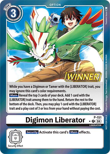 Digimon Liberator [P-151] (Store Tournament 2024 Jul. – Sep. Winner Pack) [Promotional Cards]