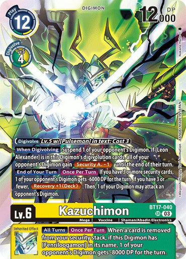Kazuchimon [BT17-040] [Secret Crisis]