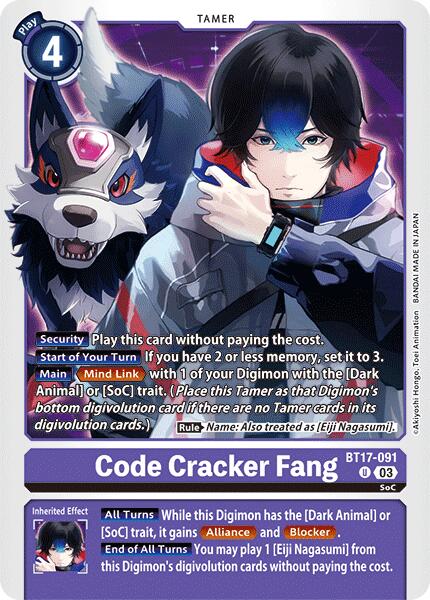 Code Cracker Fang [BT17-091] [Secret Crisis]