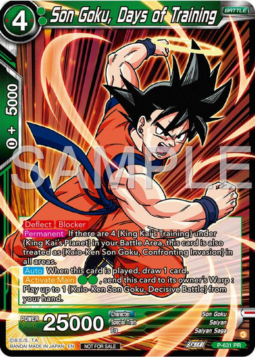 Son Goku, Days of Training (Zenkai Series Tournament Pack Vol.9) (P-631) [Promotion Cards]