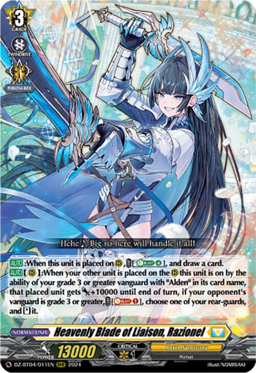 Heavenly Blade of Liaison, Razionel (DZ-BT04/011EN) [DZ-BT04: Destined Showdown]