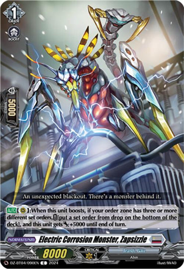 Electric Corrosion Monster, Zapsizzle (DZ-BT04/090EN) [DZ-BT04: Destined Showdown]