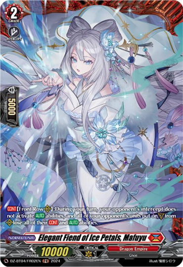 Elegant Fiend of Ice Petals, Mafuyu (DZ-BT04/FR02EN) [DZ-BT04: Destined Showdown]