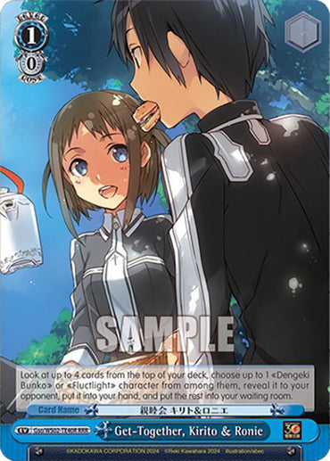 Get-Together, Kirito & Ronie (Gso/WS02-TE40R RRR) [Dengeki Bunko]