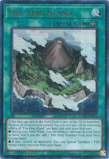 Fire King Island (UR) [RA03-EN059] Ultra Rare