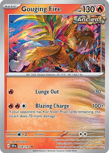 Gouging Fire (038/191) (Deck Exclusives) [Scarlet & Violet: Surging Sparks]