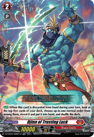 Djinn of Trusting Luck (Foil) (DZ-SS04/008EN-R) [DZ-SS04: Special Series Stardust Blade]