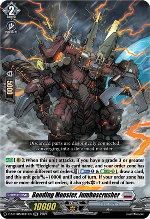 Bonding Monster, Jumboscrusher (DZ-BT05/031EN) [Omniscient Awakening]