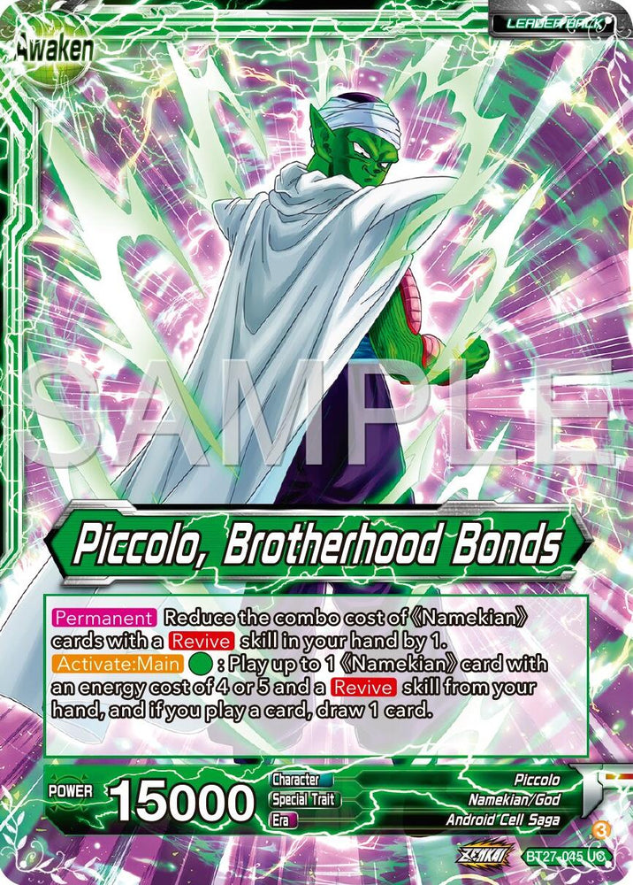 Piccolo // Piccolo, Brotherhood Bands (BT27-045) [History of Z]