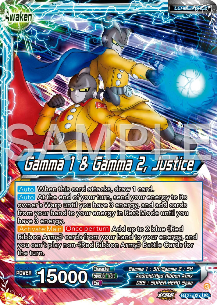 Gamma 2 // Gamma 1 & Gamma 2, Justice (BT27-027) [History of Z]