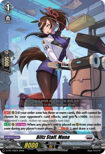 Blitz Staff, Muna (D-PR/735EN) [D Promo Cards]