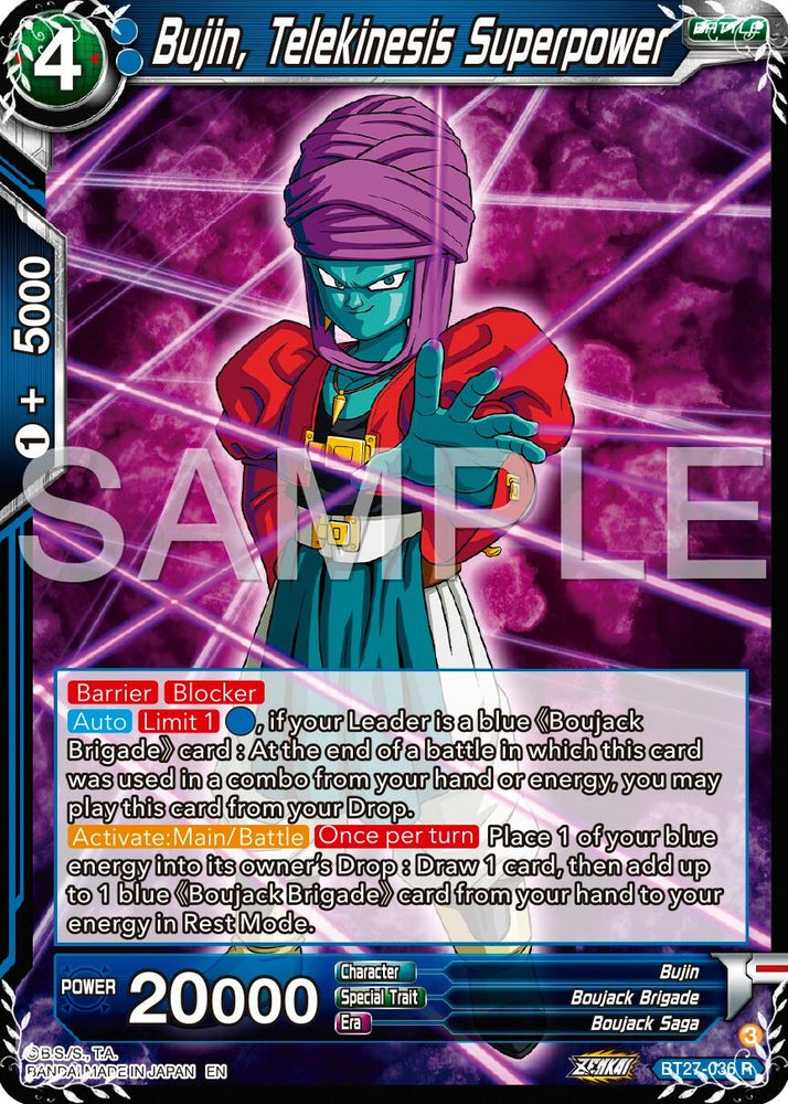 Bujin, Telekinesis Superpower (BT27-036) [History of Z]