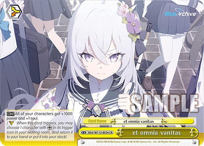 et omnia vanitas (BAV/W112-E034 CR) [Blue Archive]