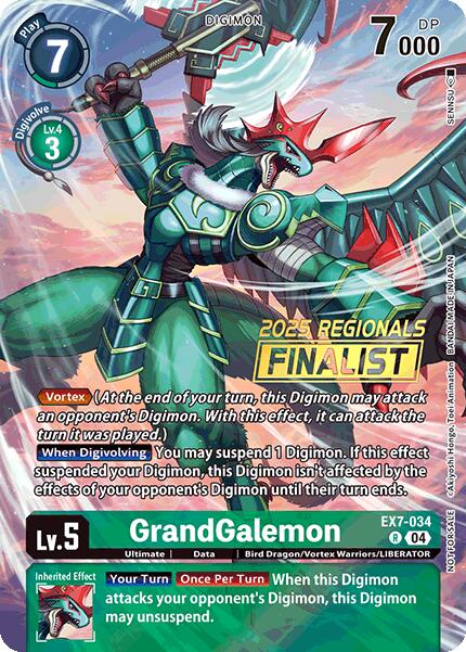 GrandGalemon [EX7-034] (2025 Regionals Finalist) [Digimon LIBERATOR Promos]