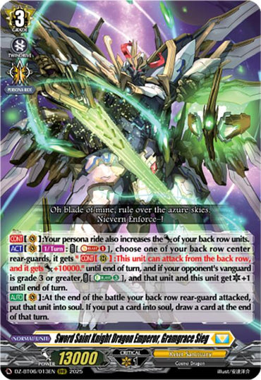 Sword Saint Knight Dragon Emperor, Gramgrace Sieg (DZ-BT06/013EN) [Generation Dragenesis]