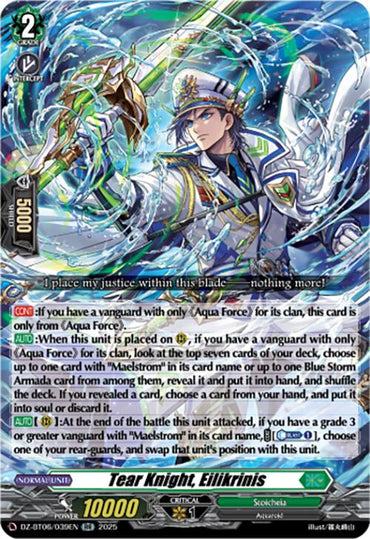 Tear Knight, Eilikrinis (DZ-BT06/039EN) [Generation Dragenesis]