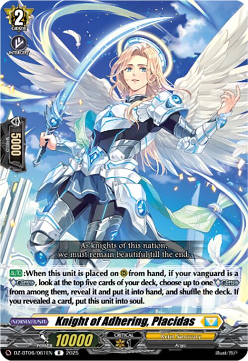Knight of Adhering, Placidas (DZ-BT06/061EN) [Generation Dragenesis]