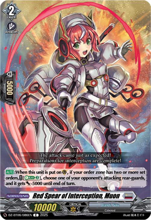 Red Spear of Interception, Muon (DZ-BT06/086EN) [Generation Dragenesis]