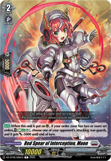 Red Spear of Interception, Muon (DZ-BT06/086EN) [Generation Dragenesis]