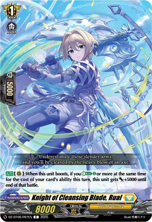 Knight of Cleansing Blade, Rual (DZ-BT06/097EN) [Generation Dragenesis]