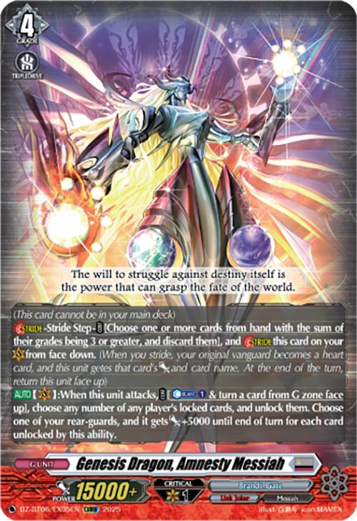 Genesis Dragon, Amnesty Messiah (EXRRR) (DZ-BT06/EX05EN) [Generation Dragenesis]