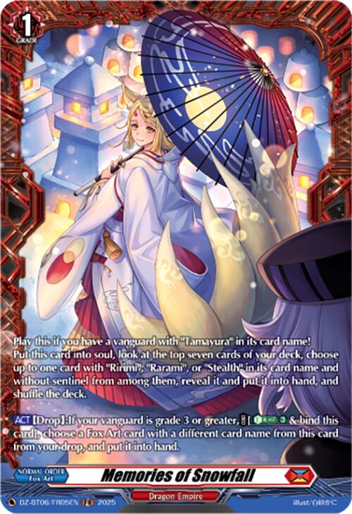 Memories of Snowfall (DZ-BT06/FR05EN) [Generation Dragenesis]