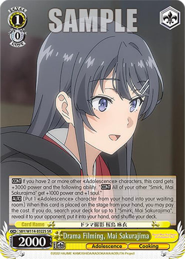Drama Filming, Mai Sakurajima (SBY/W114-E022S SR) [Rascal Does Not Dream Series]
