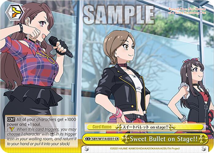 Sweet Bullet on Stage!! (SBY/W114-E031 CR) [Rascal Does Not Dream Series]