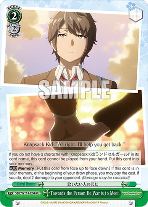 Towards the Person He Wants to Meet (SBY/W114-E044 U) [Rascal Does Not Dream Series]