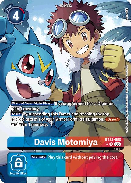 Davis Motomiya [BT21-085] (Alternate Art) [World Convergence]