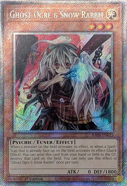 Ghost Ogre & Snow Rabbit [RA04-EN015] Platinum Secret Rare