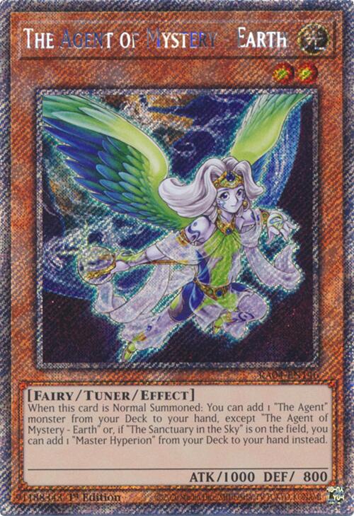 The Agent of Mystery - Earth [RA04-EN146] Platinum Secret Rare