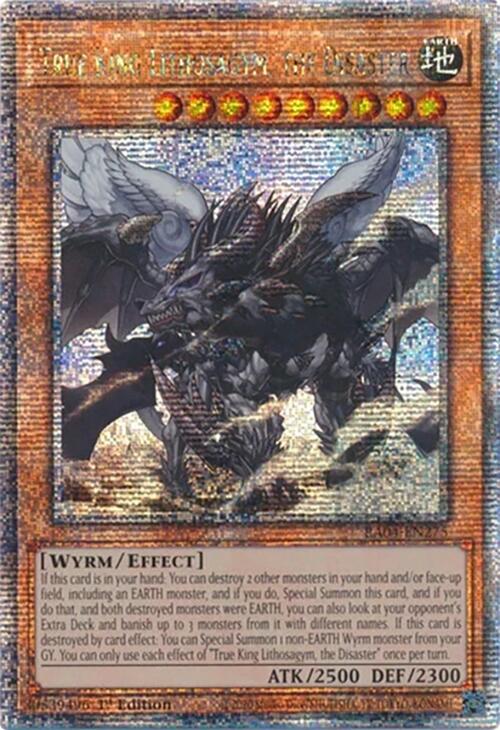 True King Lithosagym, the Disaster [RA04-EN275] Quarter Century Secret Rare