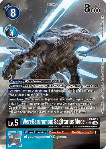 WereGarurumon: Sagittarius Mode [EX9-019] (Alternate Art) [Versus Monsters]