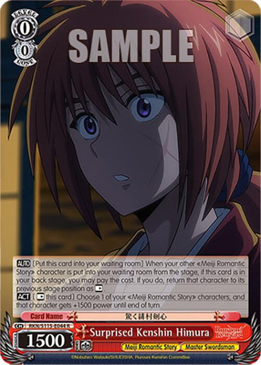 Surprised Kenshin Himura (RKN/S115-E044 R) [Rurouni Kenshin]