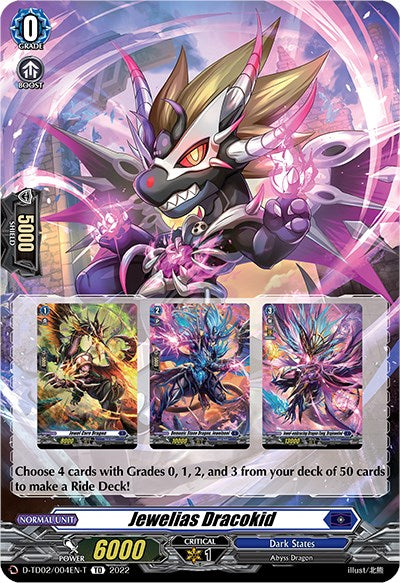 Jewelias Dracokid (Tutorial Card) (D-TD02/004EN-T) [Michiru Hazama -Demonic Jewel Dragon of the Four Flames-]