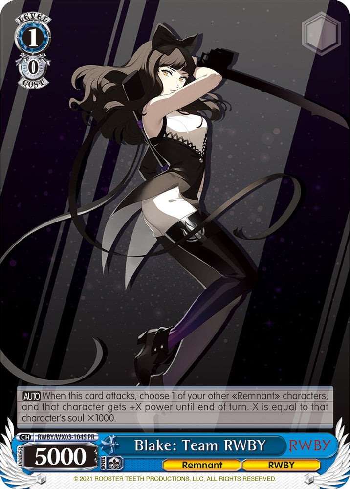 Blake: Team RWBY (RWBY/WX03-104S PR) (Alternate Art) [RWBY]
