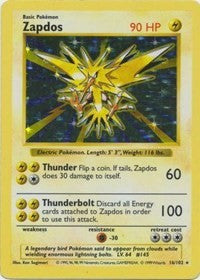 Zapdos (16) [Base Set (Shadowless)]