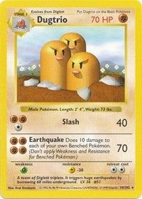 Dugtrio (19) [Base Set (Shadowless)]