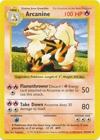 Arcanine (23) [Base Set (Shadowless)]