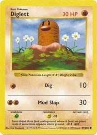 Diglett (47) [Base Set (Shadowless)]