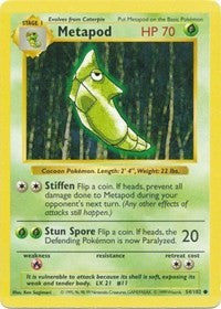 Metapod (54) [Base Set (Shadowless)]