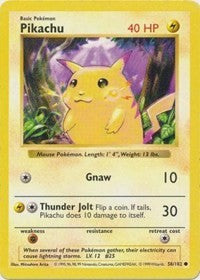 Pikachu (58) [Base Set (Shadowless)]