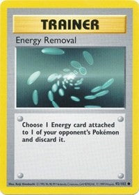 Energy Removal (92) [Base Set (Shadowless)]