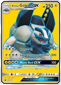 Alolan Golem GX (Full Art) (102) [SM - Crimson Invasion]