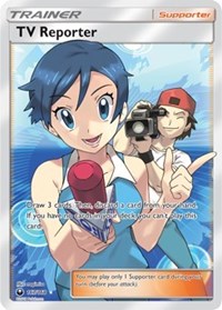 TV Reporter (Full Art) (167) [SM - Celestial Storm]