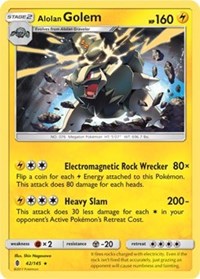 Alolan Golem (Cosmos Holo) - 42/145 Guardians Rising (42) [Blister Exclusives]